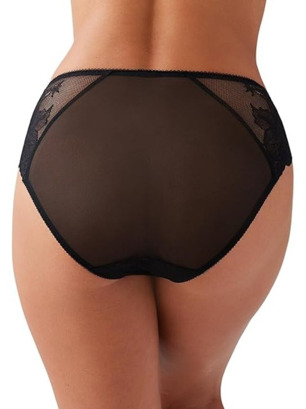 Wacoal Vivid Attraction High-Cut Lace Underwear Black Size XL NWT - Picture 3 of 3
